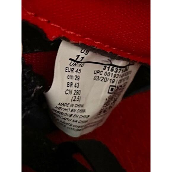 11 Nike Jordan Spizike GS Black University Red 316371-060 High Top Sneakers main image 5